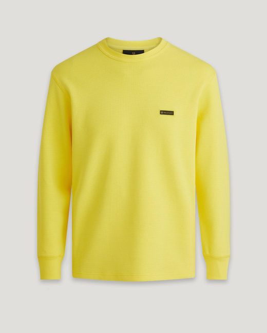 Belstaff Yellow Tarn Long Sleeved Sweatshirt for men