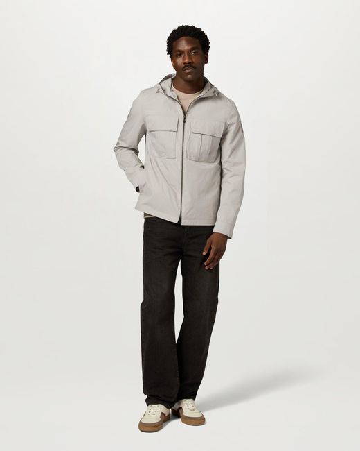Belstaff Gray Men's Container Overshirt Compact Technical Cotton for men