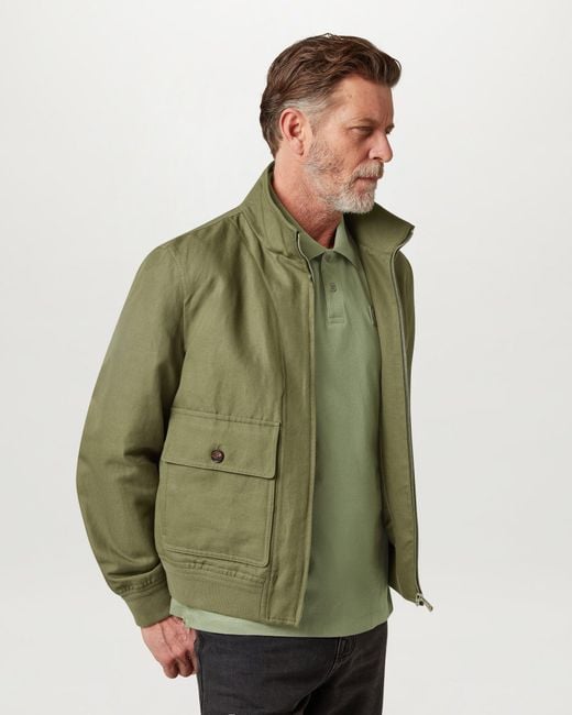 Belstaff Green Men's Steel Polo Cotton Jersey for men
