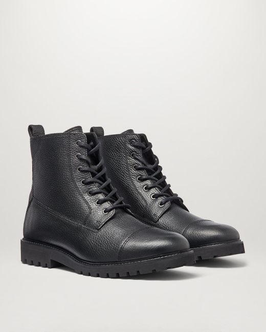 Belstaff Alperton Lace Up Boots in Black for Men Lyst UK