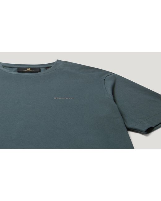 Belstaff Blue Men's Alloy T-shirt Cotton Jersey for men