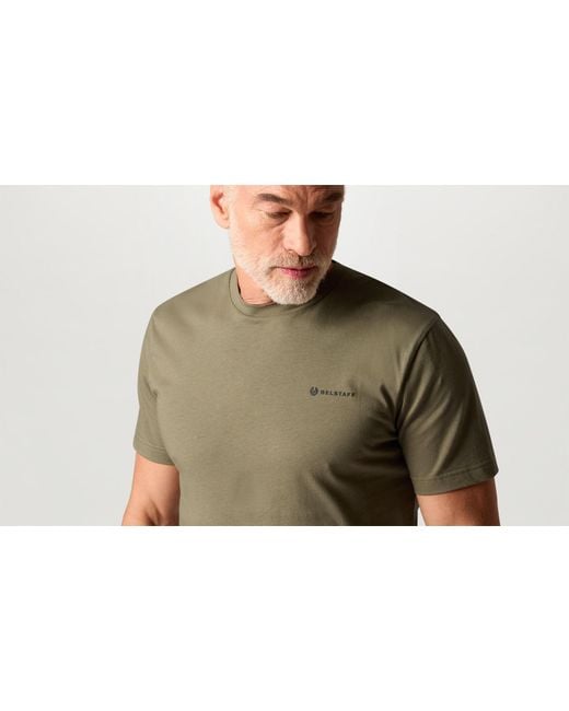 Belstaff Natural Men's 3 Pack T-shirt Cotton Jersey Olive / Khaki Green Pale Stone Size 2xl for men