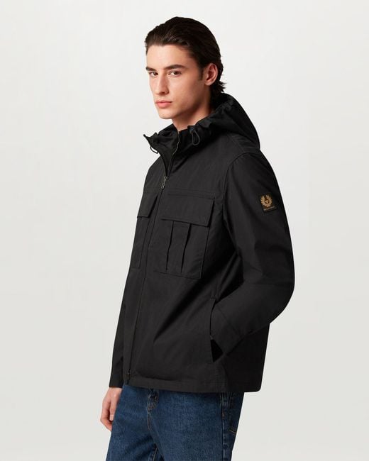 Belstaff Black Men's Container Overshirt Compact Technical Cotton for men