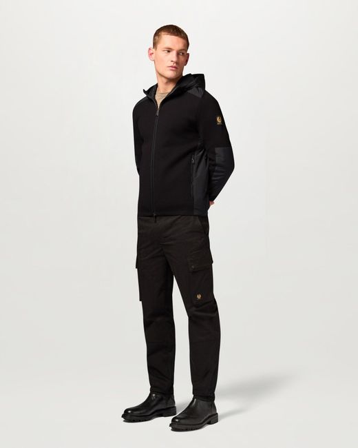 Belstaff Black Men's Console Mixed Media Jacket Cotton for men