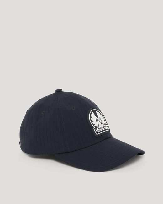 Belstaff Blue Unisex Mountain Logo Cap Compact Ripstop