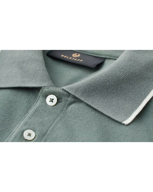 Belstaff Green Tipped Polo for men