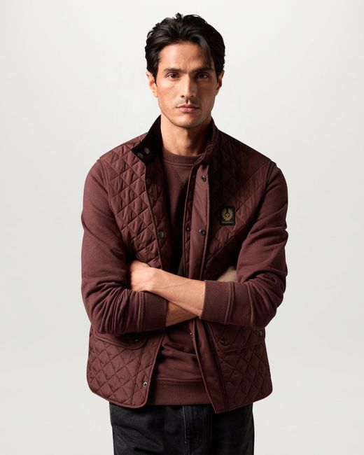 Belstaff Brown Men's Sweatshirt Cotton Fleece for men