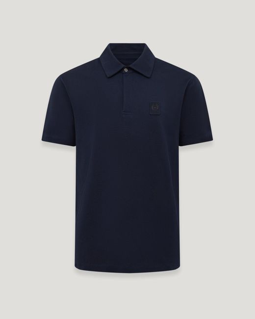 Belstaff Blue Men's Curator Polo Cotton Pique for men