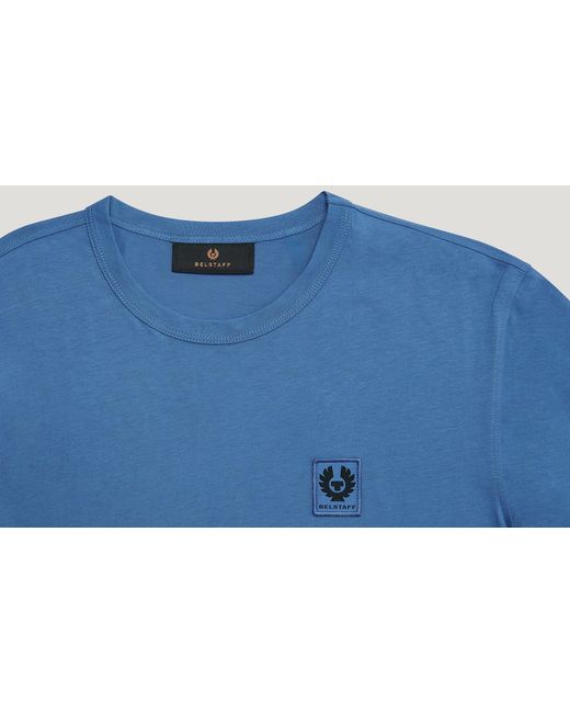 Belstaff Blue Men's Long Sleeved T-shirt Cotton Jersey for men