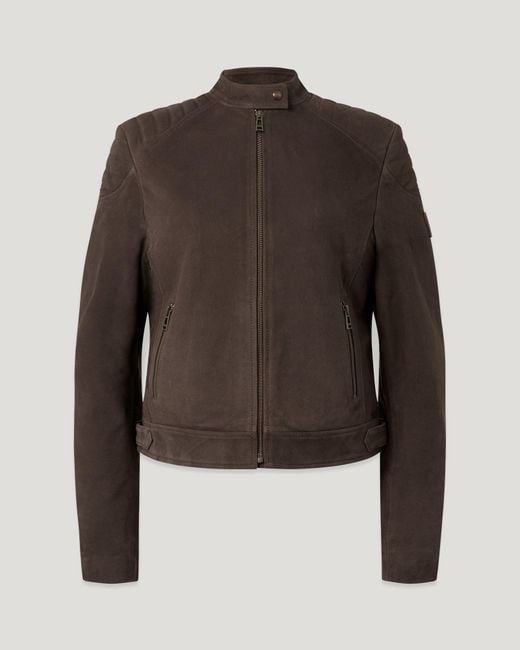 Belstaff Brown Women's Mollison Jacket Lightweight Suede