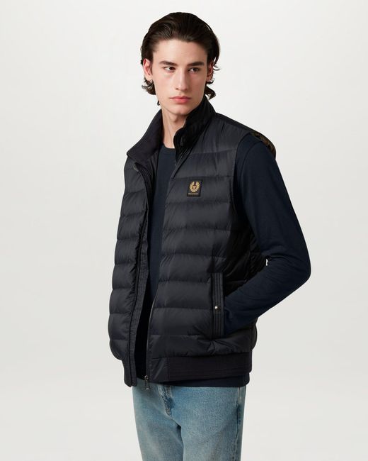 Belstaff Blue Men's Long Sleeved T-shirt Cotton Jersey for men