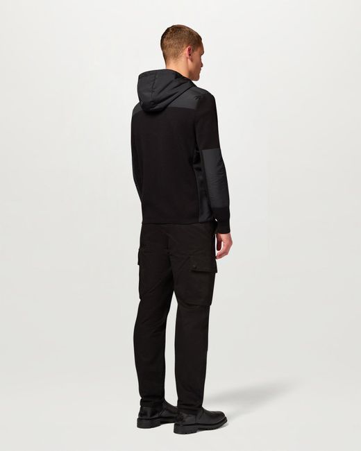 Belstaff Black Men's Console Mixed Media Jacket Cotton for men