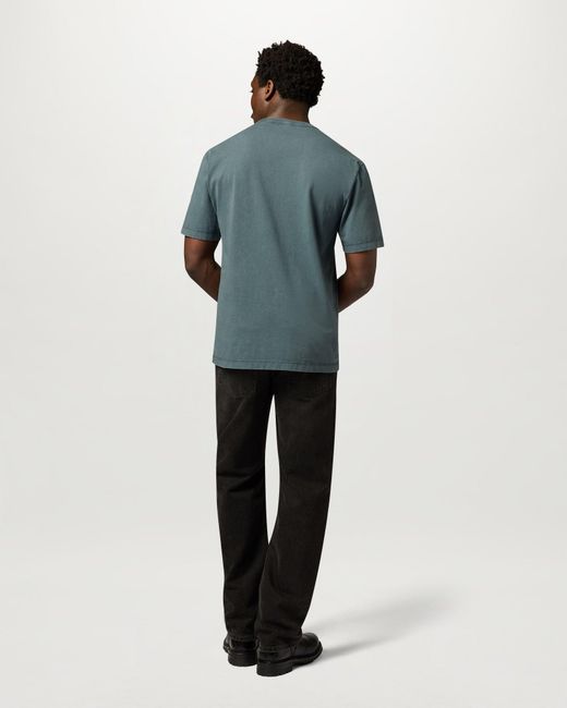 Belstaff Blue Men's Valley Garment Dye T-shirt Cotton for men