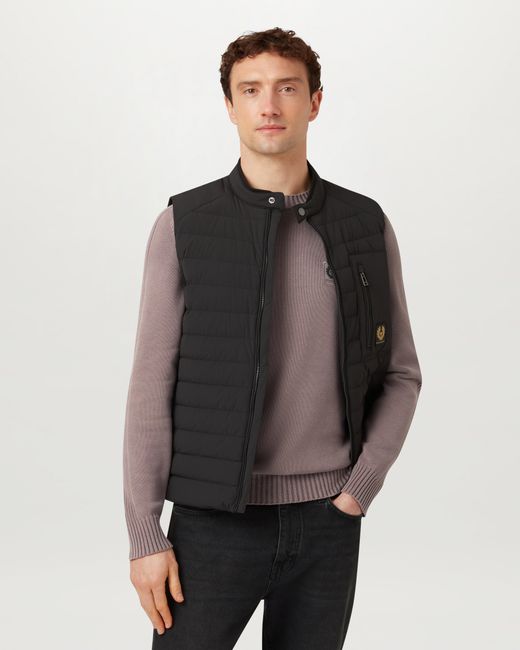 Belstaff Brown Men's Watch Sweater Light Fade-out Garment Dye Cotton for men