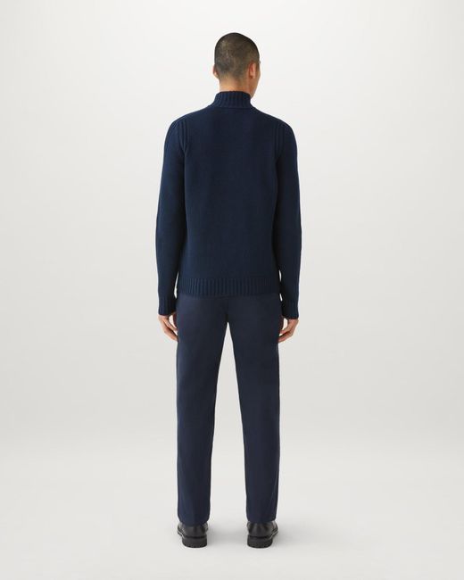 Belstaff Blue Men's Watch Zip Cardigan Lambswool for men