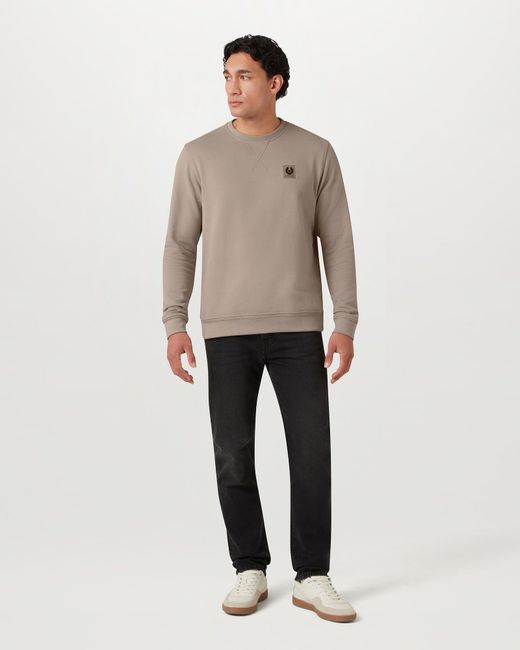 Belstaff Natural Men's Sweatshirt Cotton Fleece for men