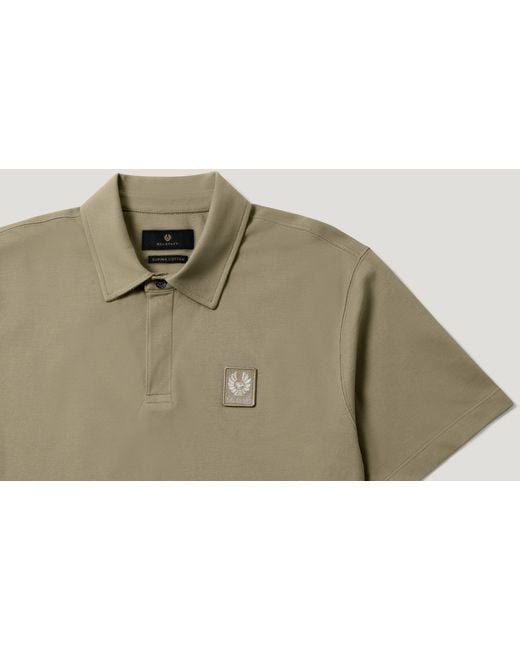 Belstaff Natural Men's Curator Polo Cotton Pique for men