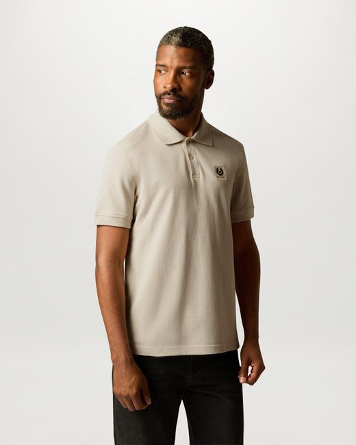 Belstaff Natural Men's Polo Cotton Pique for men