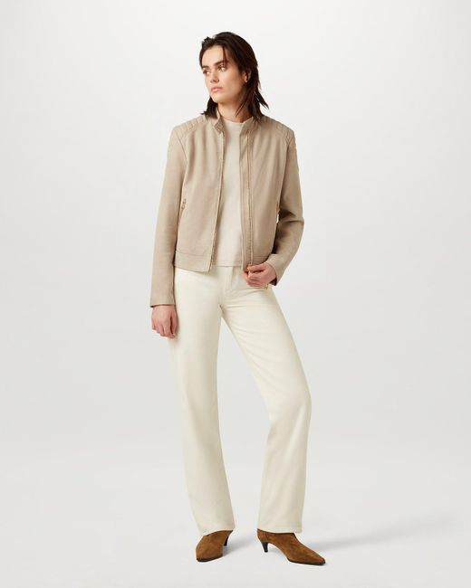 Belstaff Natural Women's Mollison Jacket Lightweight Suede
