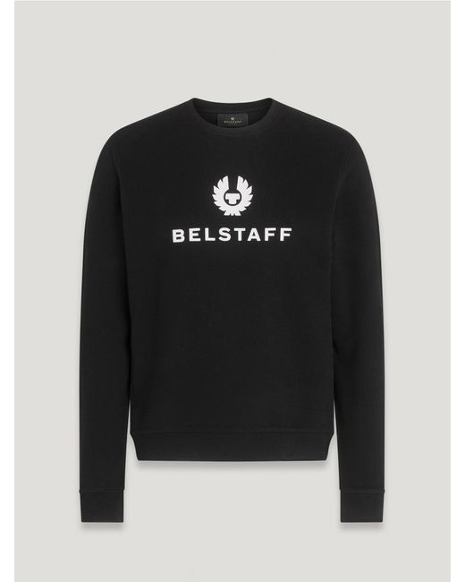 Belstaff Black Signature Crewneck Sweatshirt for men