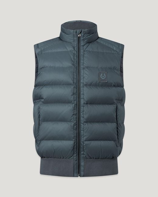 Belstaff Blue Men's Compound Gilet Down Filled Nylon for men