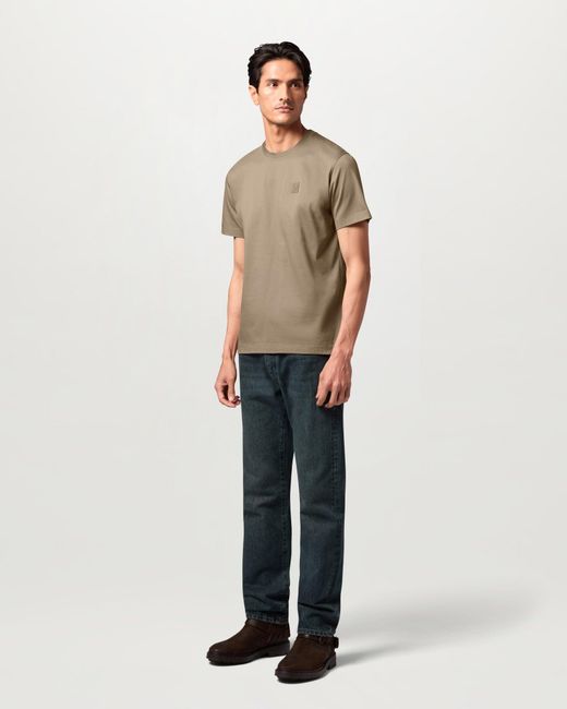 Belstaff Natural Men's Steel T-shirt Cotton Jersey for men