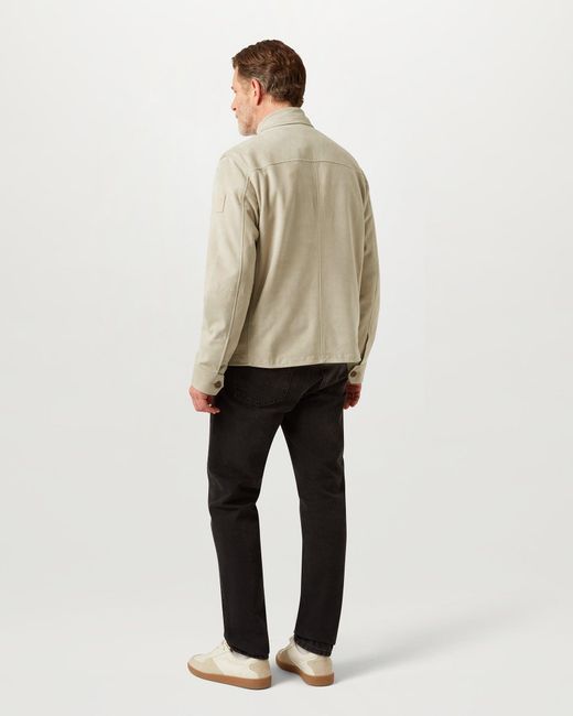 Belstaff Natural Men's Waymark Overshirt Flyweight Suede for men