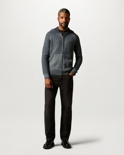 Belstaff Gray Men's Garment Dye Aspect Full Zip Merino Wool for men
