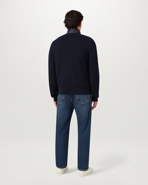 Belstaff Blue Men's Control Cardigan Hybrid Down Knit for men