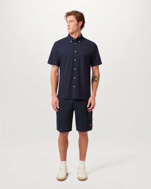 Belstaff Blue Men's Route Cargo Short Cotton Twill for men