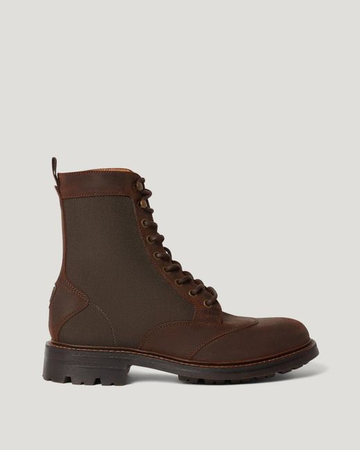 Belstaff Brown Men's Campbell Boot Leather & Cordura for men