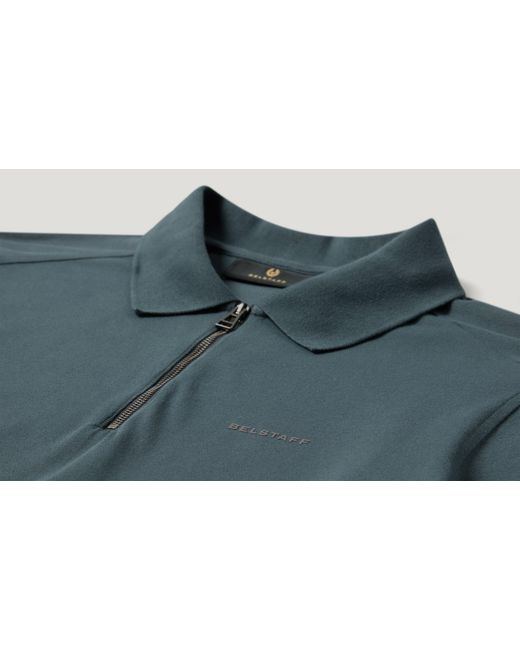 Belstaff Blue Men's Alloy Polo Cotton Jersey for men