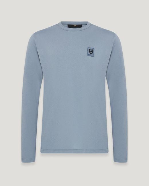 Belstaff Blue Long Sleeved T-shirt for men