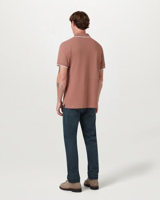 Belstaff Pink Tipped Polo for men