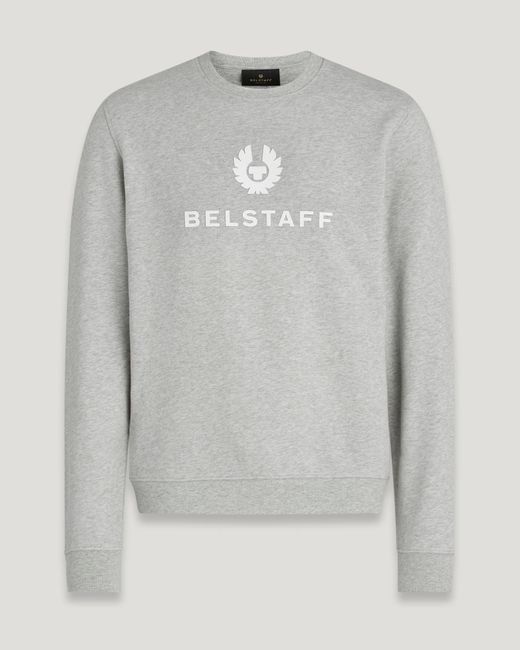 Sweat-shirt À col ras-du-cou signature Belstaff pour homme en coloris Gray
