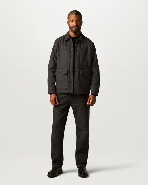 Belstaff Black Men's Trail Overshirt Lambswool for men