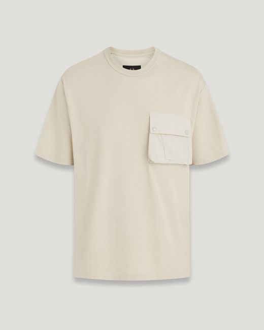 Belstaff Castmaster t-shirt in Natural für Herren