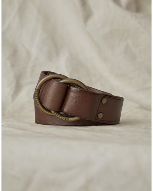 Belstaff Leather Collier 4cm Belt in Dark Brown (Brown) for Men | Lyst