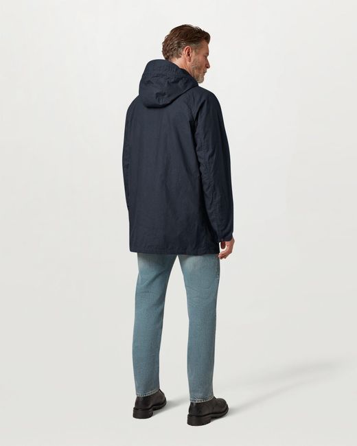 Belstaff Blue Men's Incline Parka Dry Waxed Cotton for men