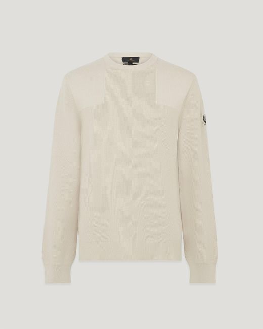 Belstaff Natural Commander Crewneck Jumper for men