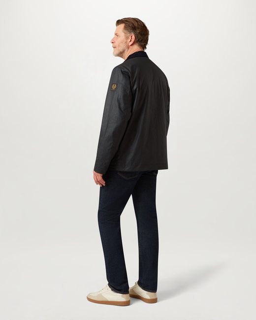 Belstaff Black Men's Incline Jacket Waxed Cotton for men