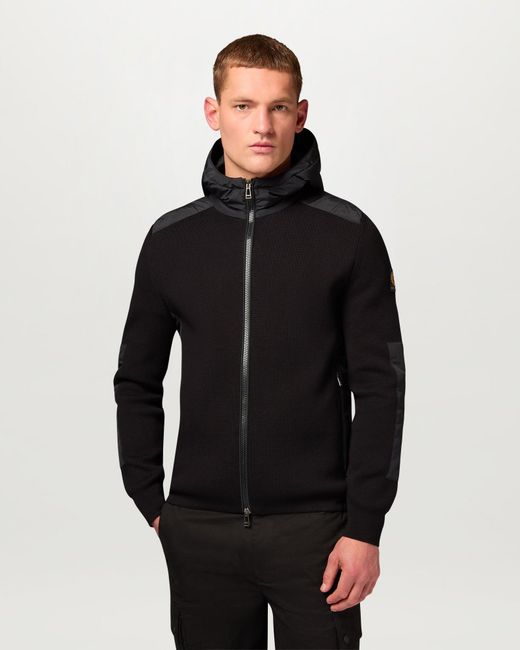 Belstaff Black Men's Console Mixed Media Jacket Cotton for men
