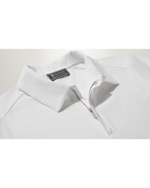 Belstaff White Challenger Polo for men