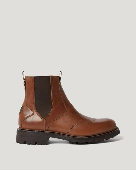 Belstaff Brown Men's Munro Boot Calf Leather for men