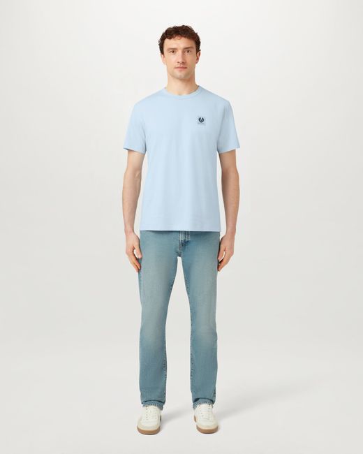 Belstaff Blue Men's T-shirt Cotton Jersey for men