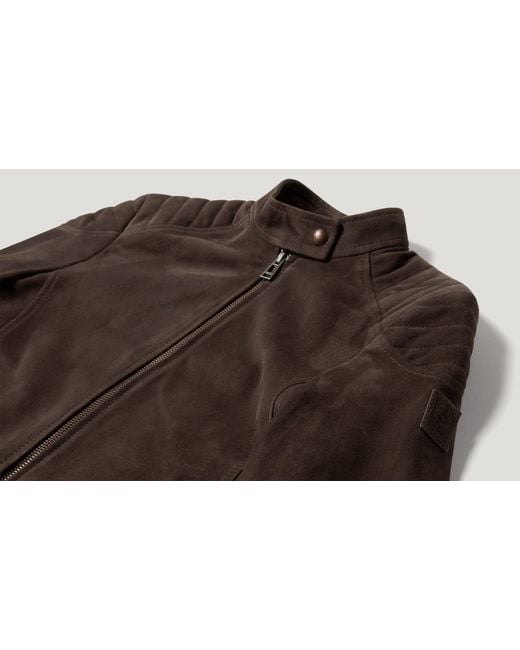 Belstaff Brown Women's Mollison Jacket Lightweight Suede