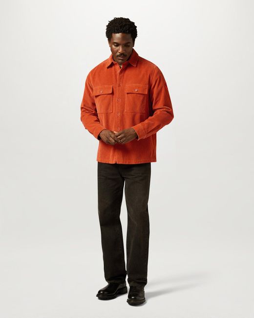Belstaff Orange Men's Ravine Cotton Corduroy for men