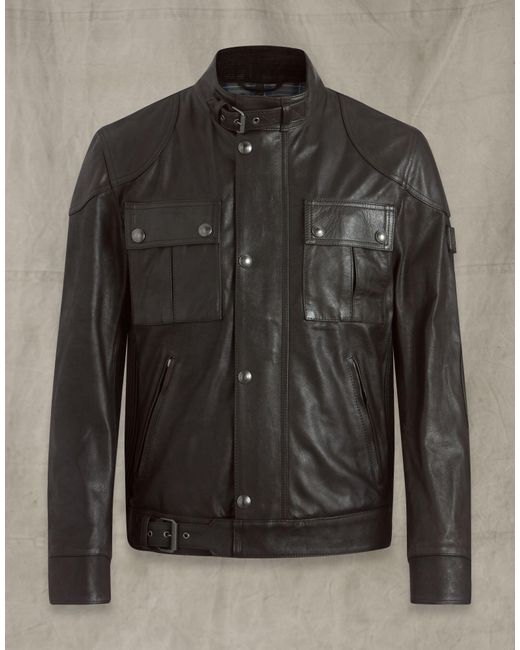 Belstaff Leather Gangster 2.0 Jacket in Black for Men - Save 37% - Lyst