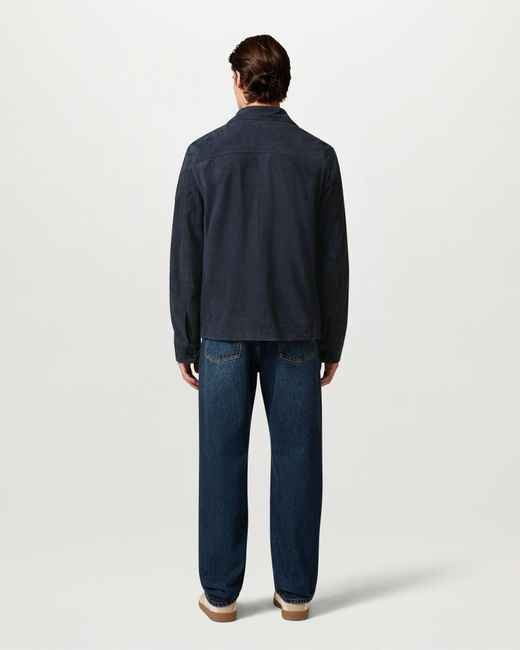 Belstaff Blue Men's Waymark Overshirt Flyweight Suede for men