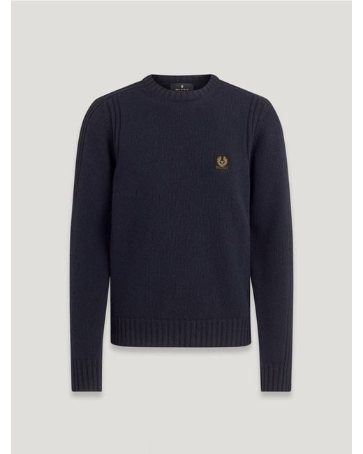 Belstaff Blue Watch Crewneck Jumper for men